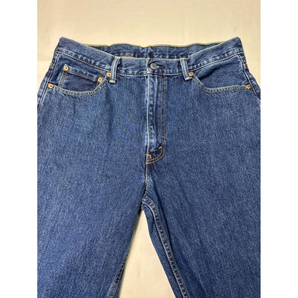 Levi's 550 Relaxed Fit Dark Wash Denim Jeans Mens W36‎ L30